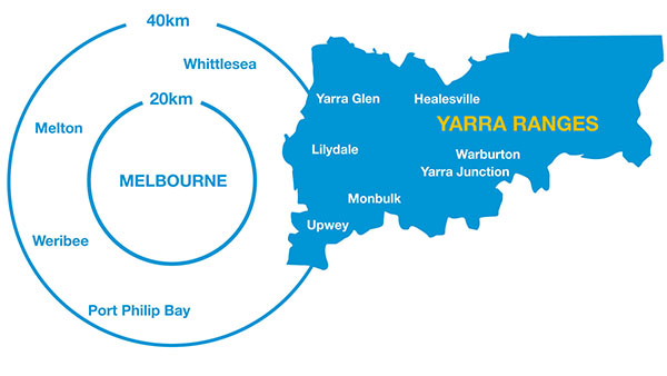 Yarra Ranges Map